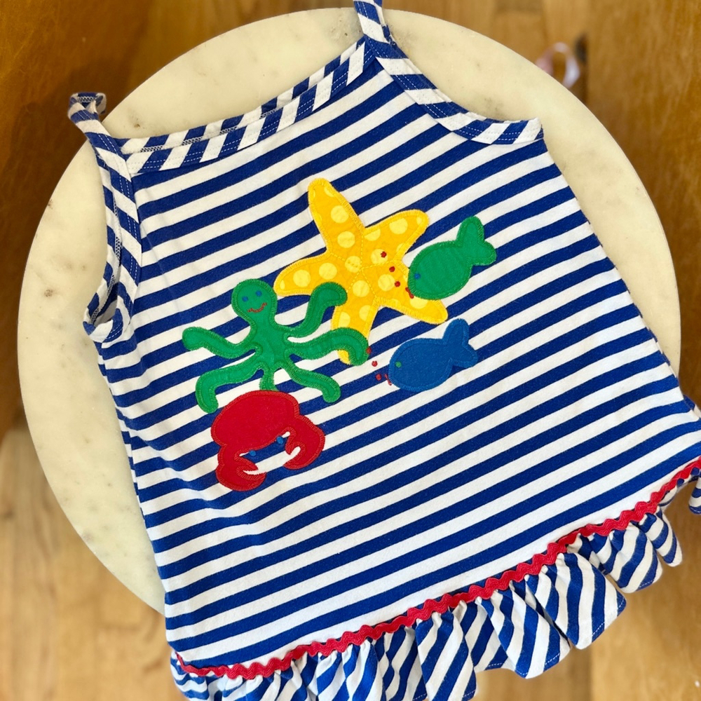 6x Bailey Boys Tank Top Ocean Animals Beach Colorblock